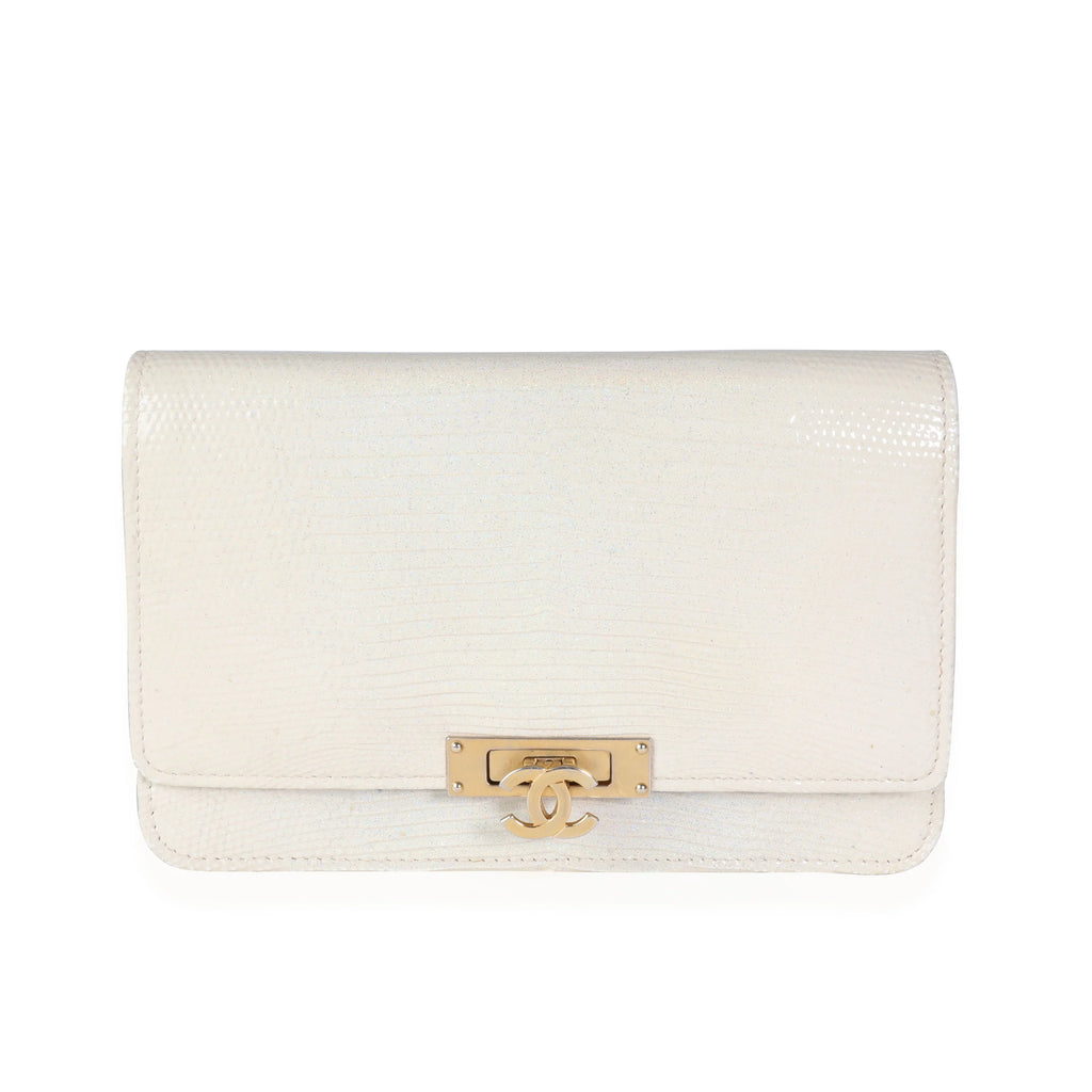 Chain Lizard Metallic Golden on Pre-Owned Class Wallet Gold