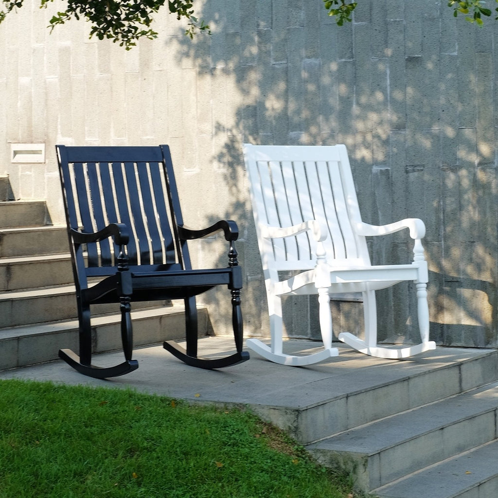 casual rocker cambridge porch mahogany lyon white