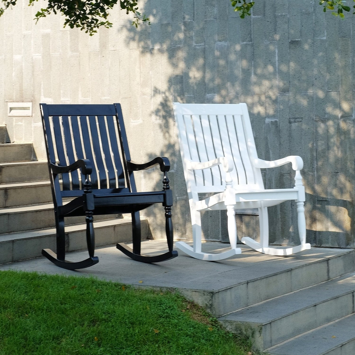 casual rocker cambridge porch mahogany lyon white