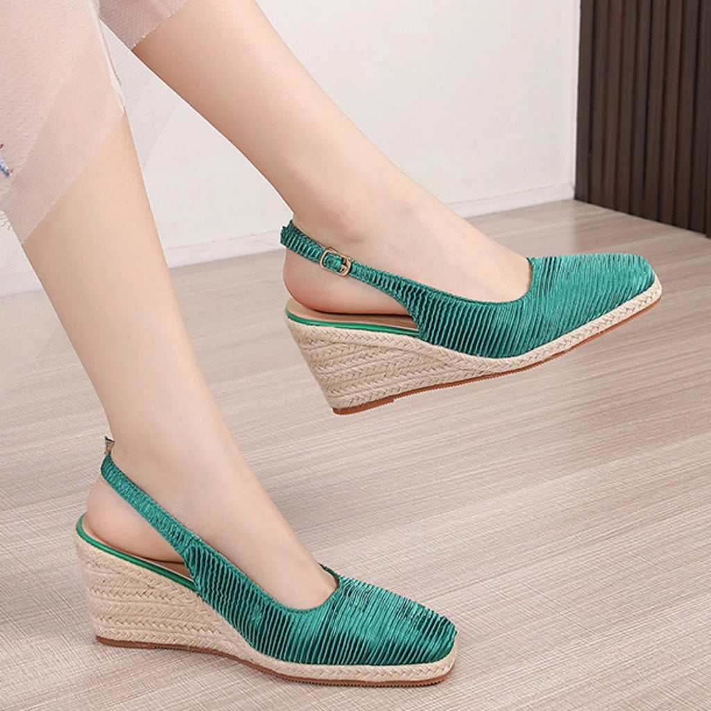 Silk Women Wedge Sandals for Linen Heels Toe Straw Summer Sandals Sandal Elegant dimension Sketches Flip Women Flop Dressy Sandals Women Cap Women's High 12 Fisherman Shoes New Espadrilles Espadrilles