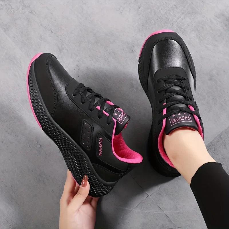 Chunky Walking Sports Shoes Lace exterior Running Trainers Up Comfortable Waterproof Casual Sneakers