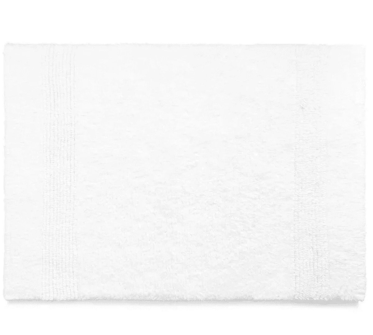 Ralph Lauren White Sanders Cotton Bath Rug, Us 21" X 34"