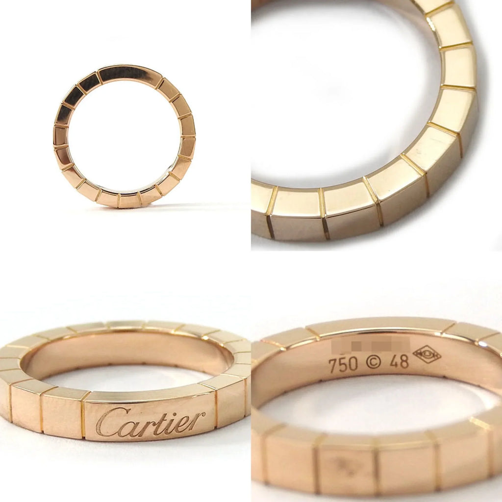 Accessories ring Pre-Owned Cartier Wedding K18 (Good) Pink 48 Au750 Women's Approx. wedding PG Raniere Ring 5.4g Gold