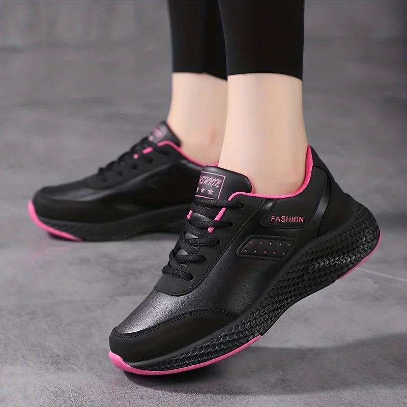 Chunky Walking Sports Shoes Lace exterior Running Trainers Up Comfortable Waterproof Casual Sneakers