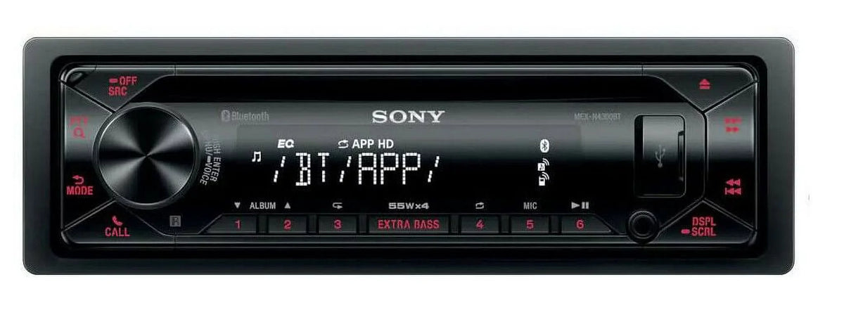Sony Mex-N4300Bt Cd Receiver With Bluetooth / Fm / Mw / Sw Car Audio
