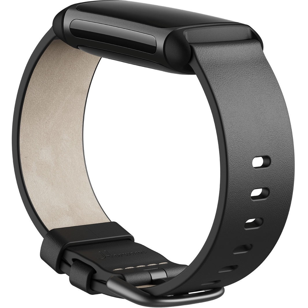 Black 5 FB181LBBKL Horween Fitbit - Charge Band (L) Leather Smartwatch Premium