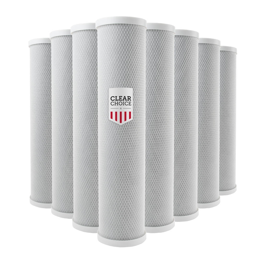 10k Clear Most Replacement X Cartridge 5 Micron Brands, 8-Pk Gal. Filter Sediment Choice for 4.25in 20in