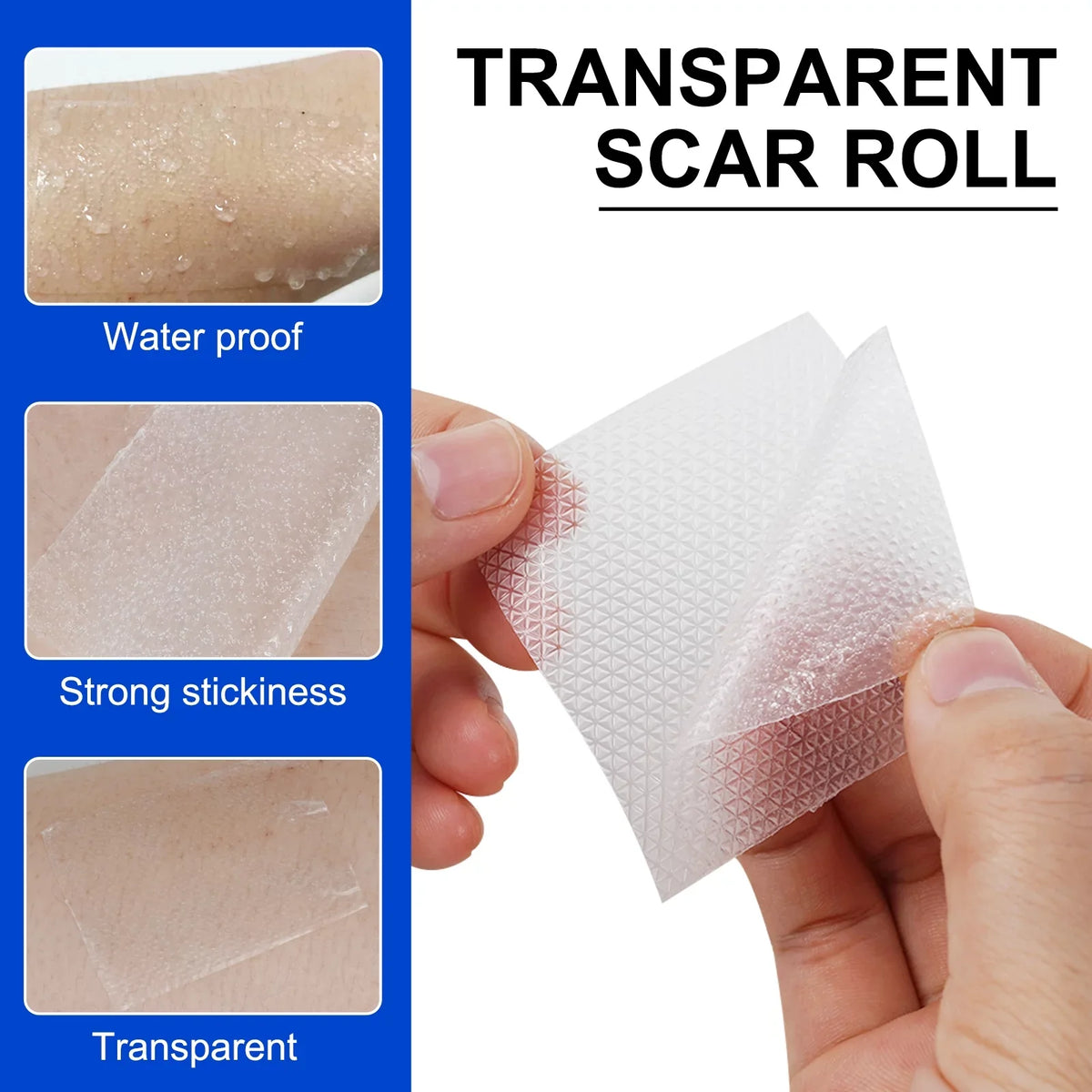 Scar Sheets,Reusable Scar Supply,Transparent Silicone Silicone 2 Pephuca 1.6inch - 6 x Months for and Pack Grade Removal,120inch Medical Breathable Roll Gel Tape Reusable