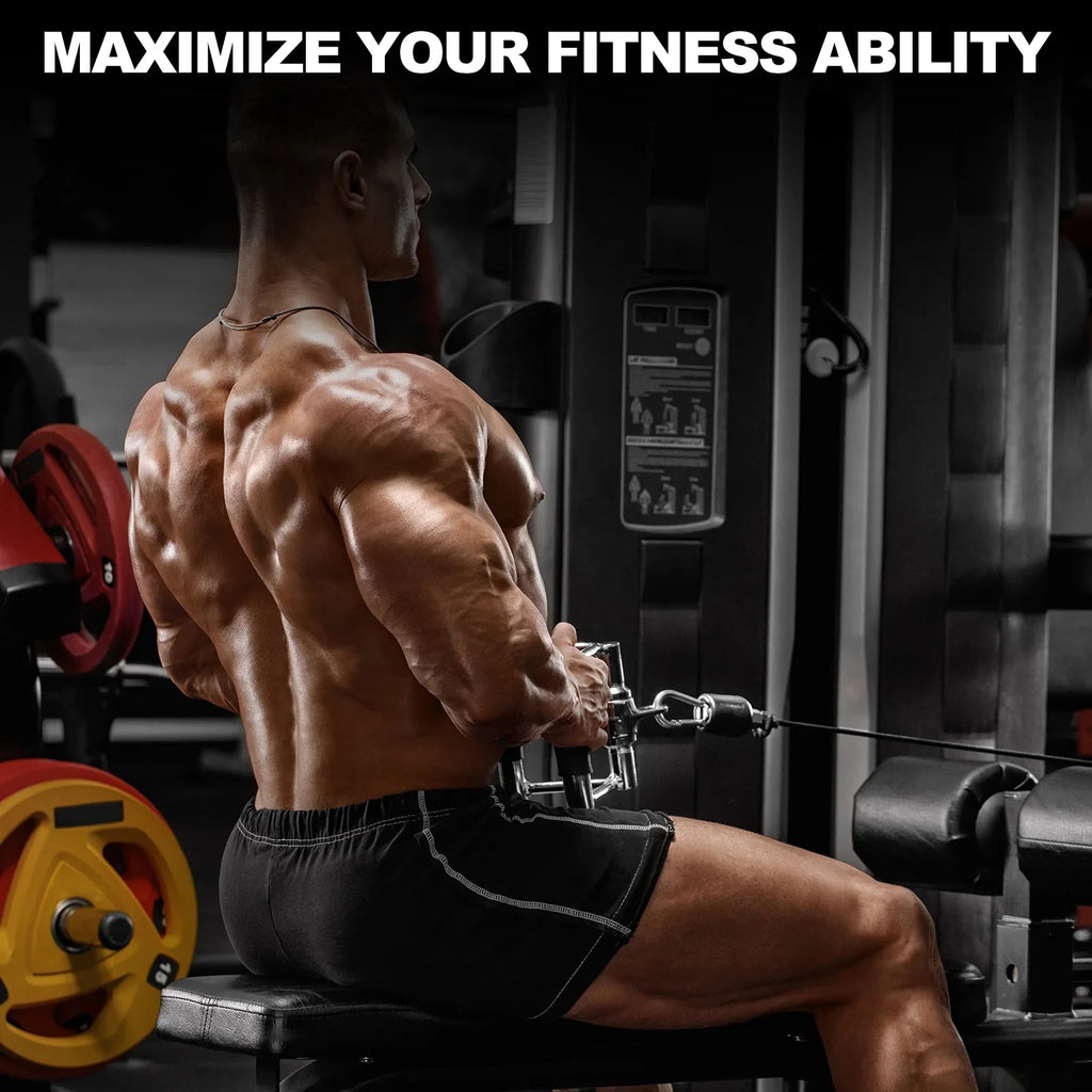 Tricep Machine Attachment Accessories, Down Gym Silver Press for Cable