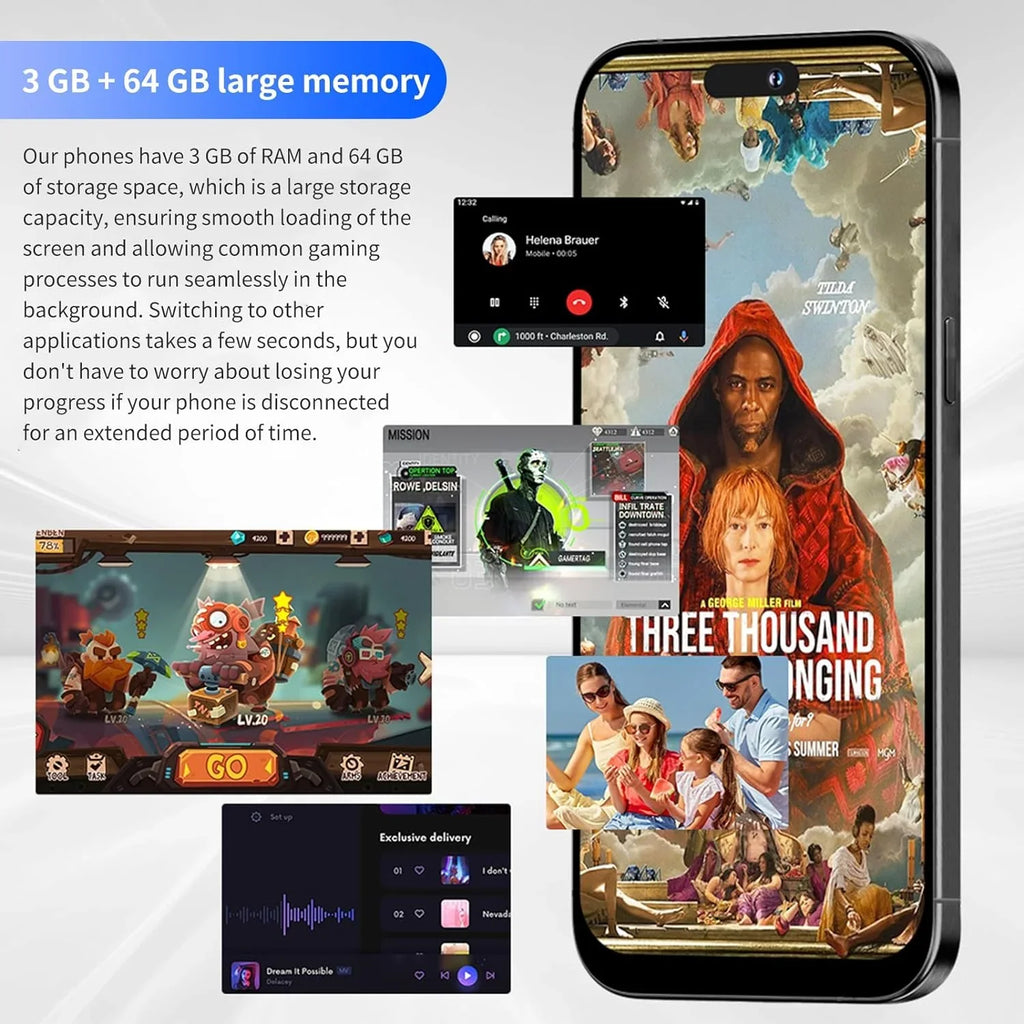 C15 Max (Black,3+32G) Pro AI Android Phone High-Definition Cell Screen Large-Capacity Battery Smartphone Phone Unlocked Support Large 3000mAh Phones Dual-SIM 6.61in Smartphones