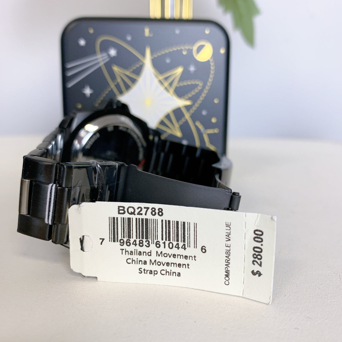 Fossil Twist Privateer Steel Stainless Black Watch BQ2788