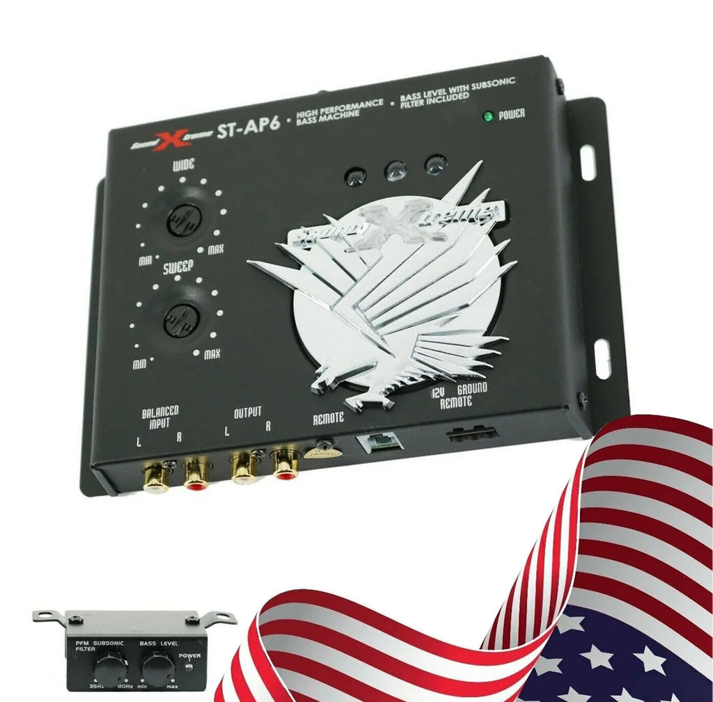 Audio 13.5V, 1/2 Digital Bass Car Din ST-6 SoundXtreme Processor, Maximizer Bundle