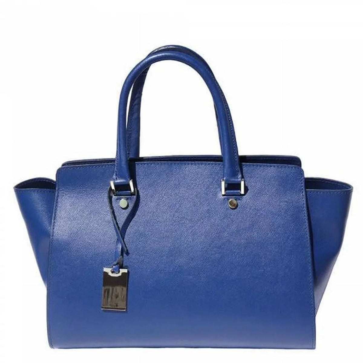 worn be as Luxury Handbag a ItalianArtisanNicoletta Blue of Womens Bag made Electric Soffiano Leather, can Shoulder