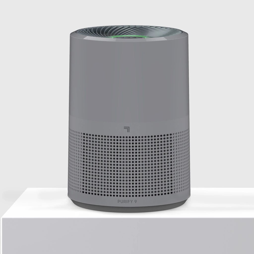 350 Image (New) Sq. Covers Sharper HEPA Ft., Gray Air to True up Purifier,