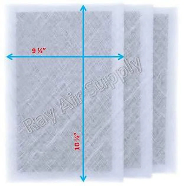 WHITE Pack) 12x12 Filter SUPPLY with RAYAIR Cleaner Pads MicroPower Compatible Replacement (3 Air Guard