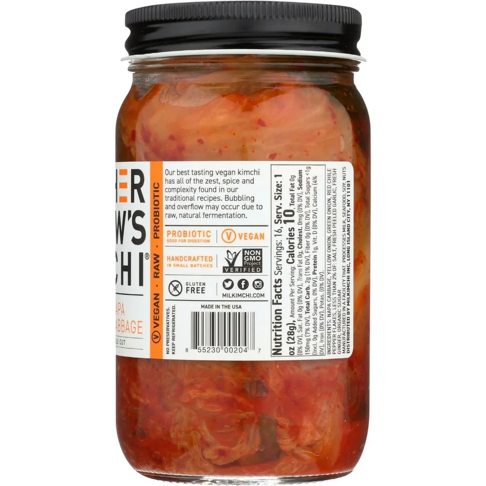 6 per Laws Cabbage Vegan Kimchi, case. Mother -- Ounce Kimchi 16 Fluid In Napa