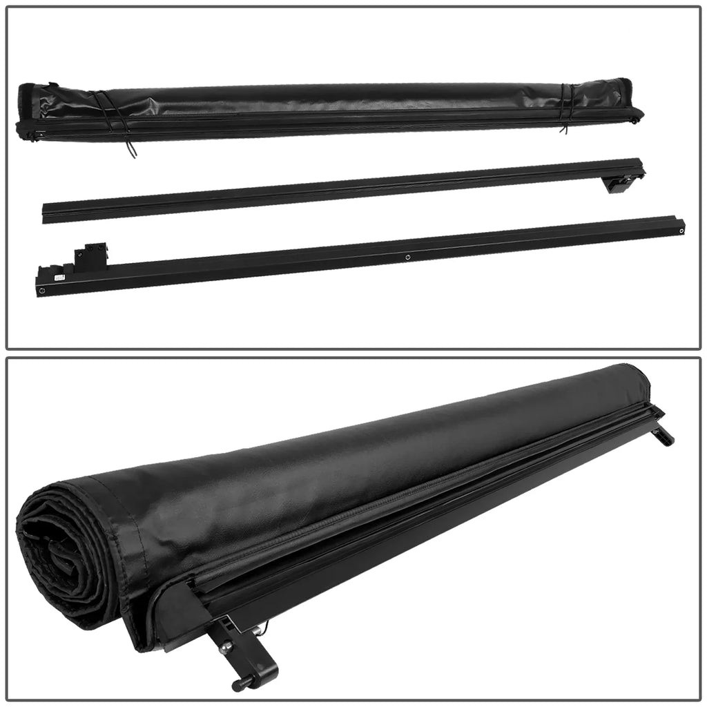 Vinyl 2019 For Truck Black Top Soft Tonneau 5Ft Matte DNA to Bed Cover Roll-up Motoring 2021 Ranger TTC-RU-090 20 Short