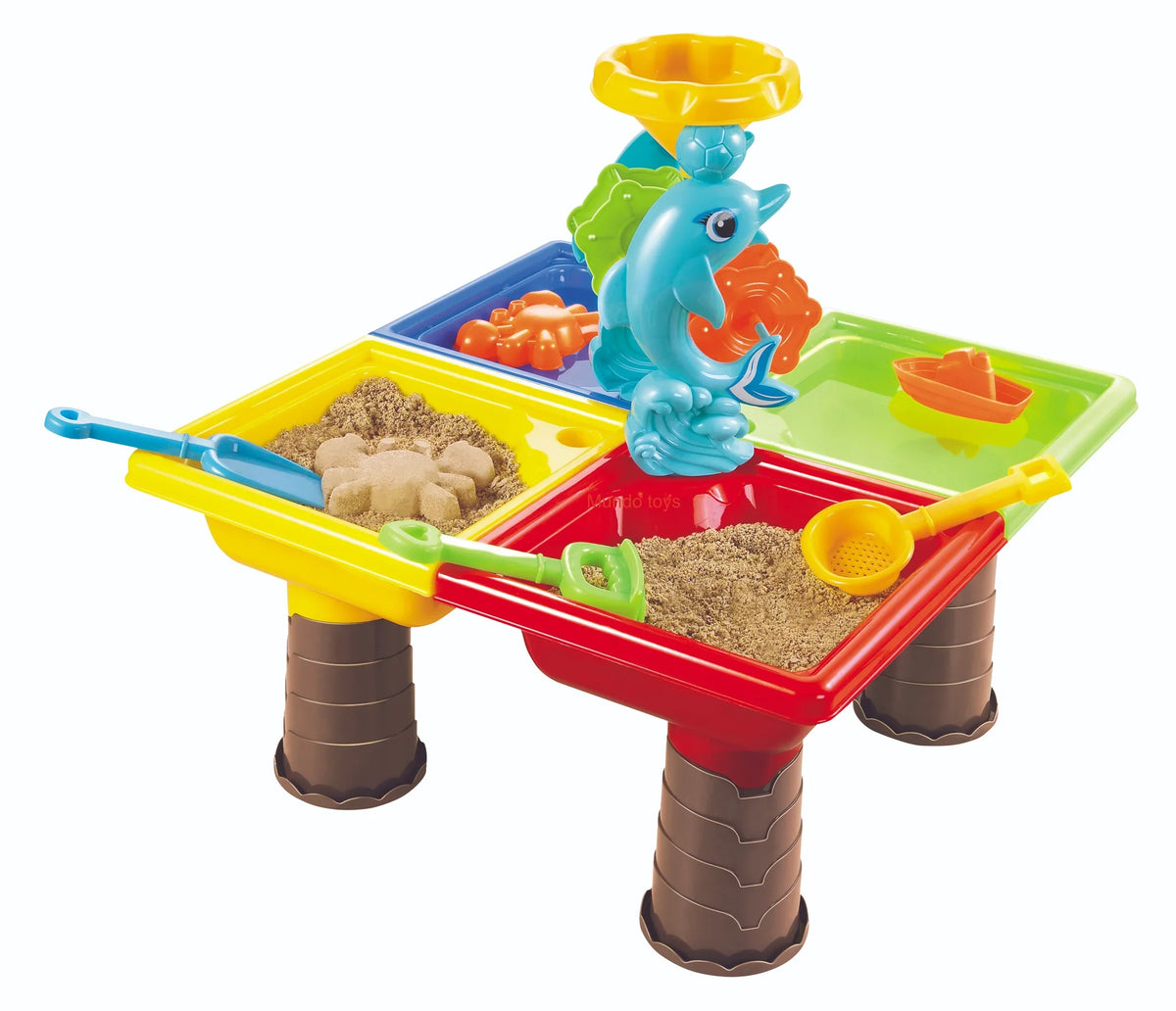 Dolphin Beach Table with Pcs Sand Mundo liquid Set Activity 25 Toys Toys