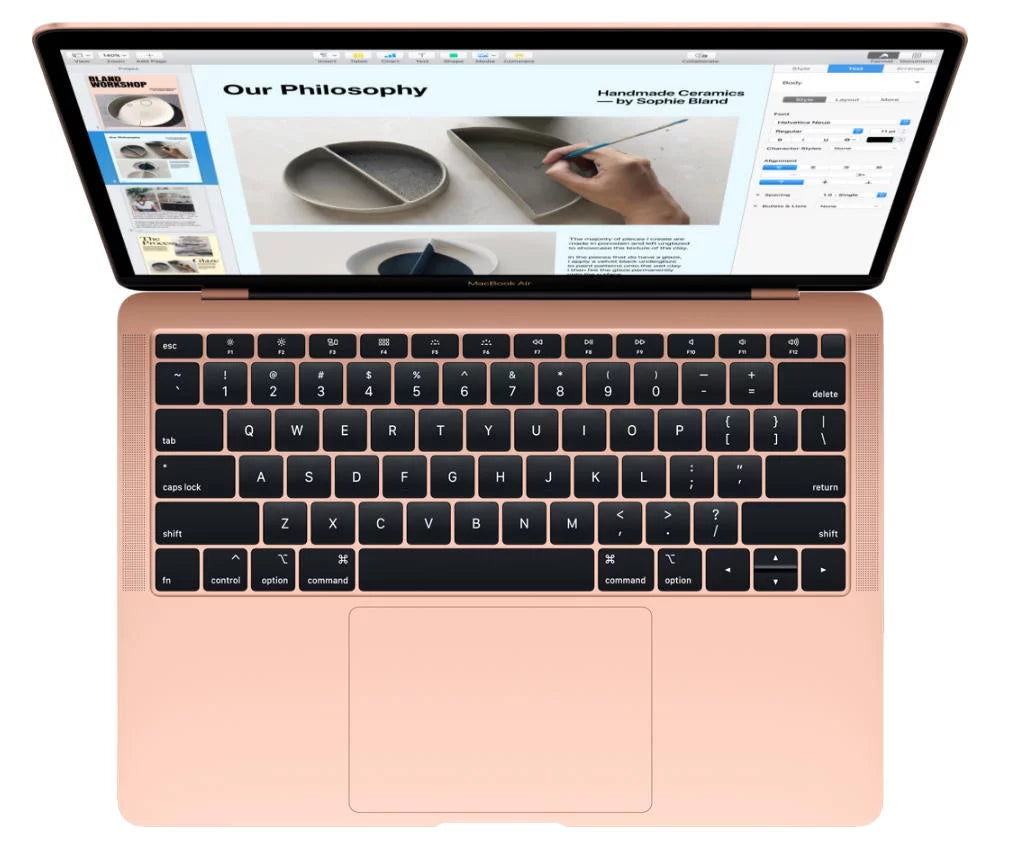Used Apple Macbook Air 13.3-Inch (Retina, Gold) 1.6Ghz Dual Core I5 (Late 2018) Mree2Ll/A 256Gb Ssd 8Gb Memory 2560X1600 Display Parallels Dual Boot Macos/Win 10 Pro Power Adatper Included (Good)