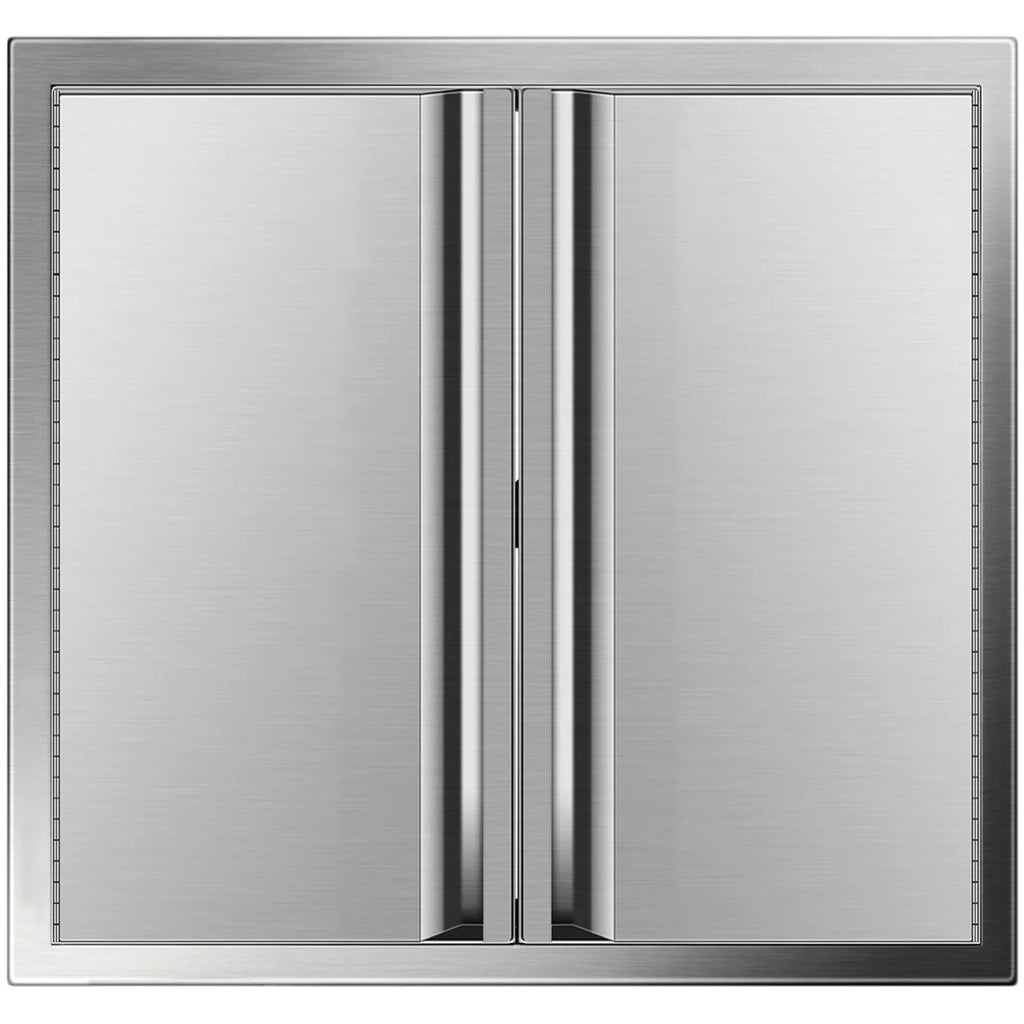 Kitchen 24"x Steel Door Access Island Double 24" Walled exterior Bbq Stainless