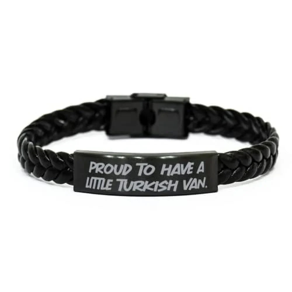 amangny for Gifts, Turkish Van, from Proud Motivational Friends Little Have to Van Bracelet Leather Braided a Joke Cat Turkish Friends