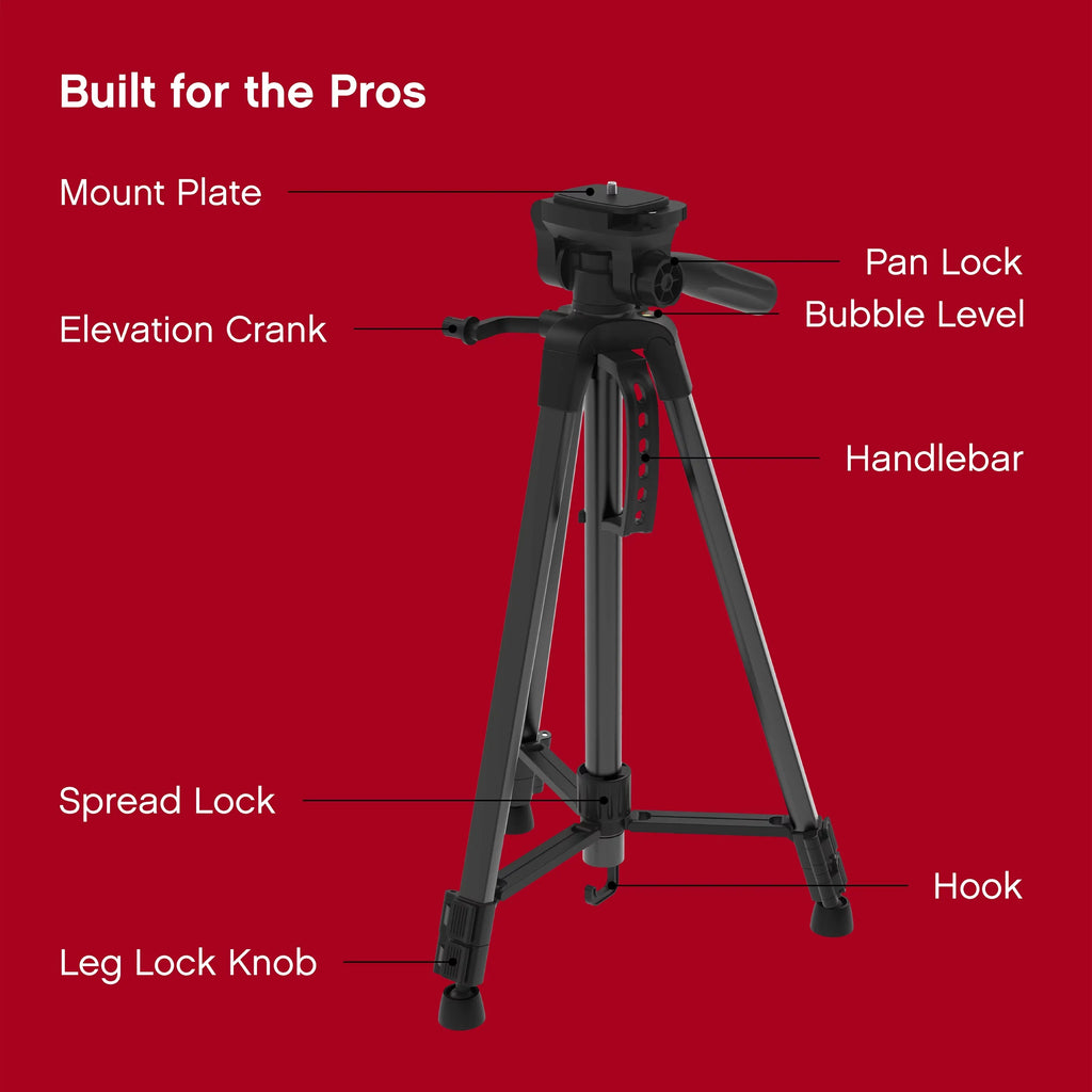 Carry Lightweight Aluminum Mounting Phone/Camera W/ for Air Pro Tripod & 57” - Bag On Screws Stand