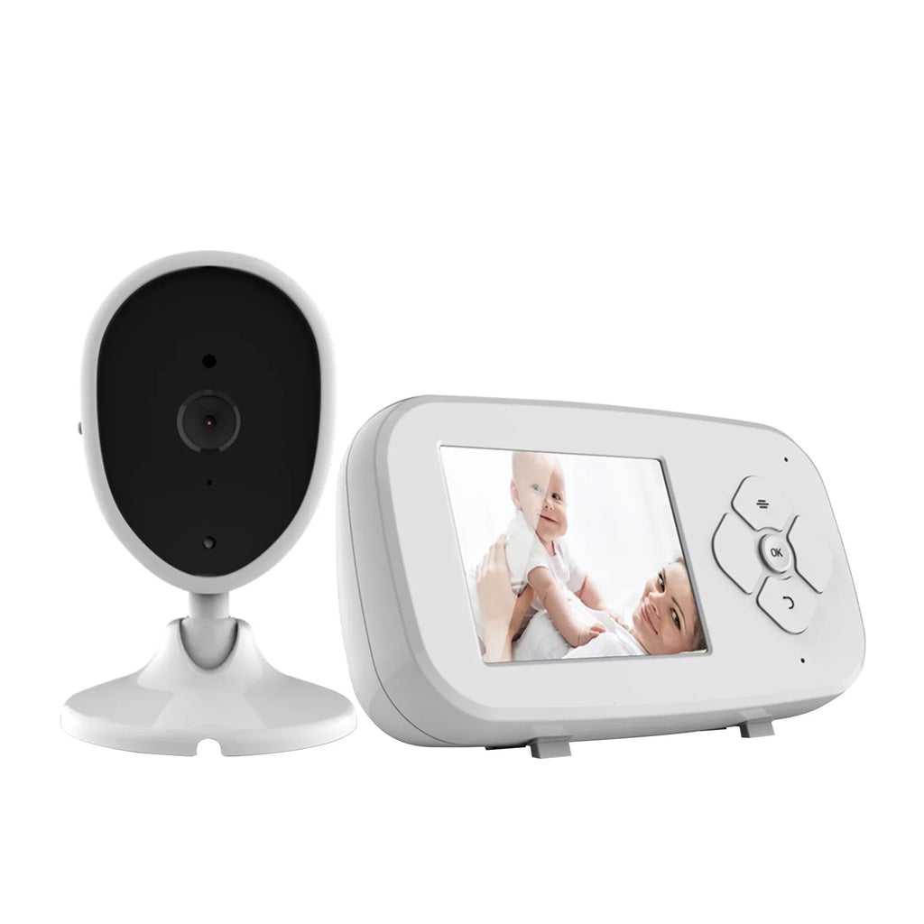 Arealer Wireless Monitor Video Monitor For Monitor With 2.8 Inch Tft Lcd Screen Room Detection Ir Functions Built-In Lullabies