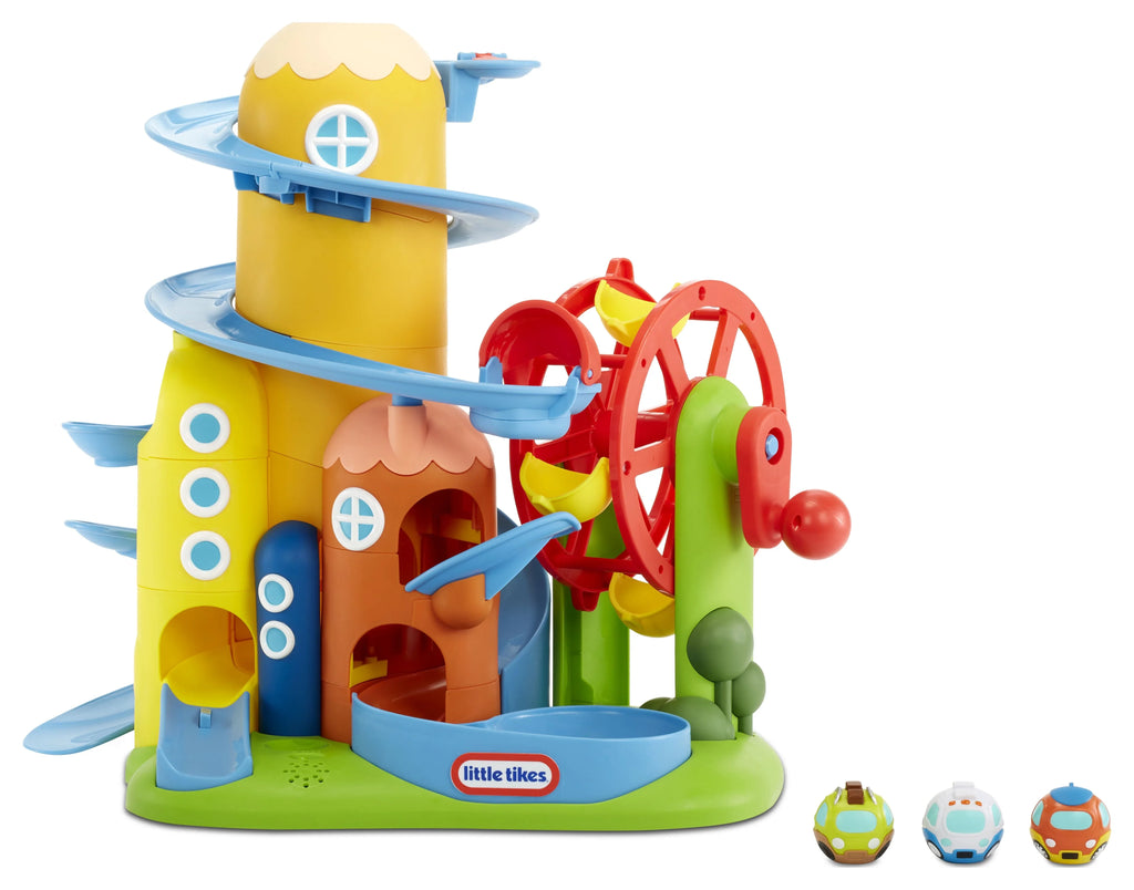 Months Ages Playset Turnin' 18 for Learn Cars Toy and Arounds Little & and Play Toddlers Up Tikes Town, Roll