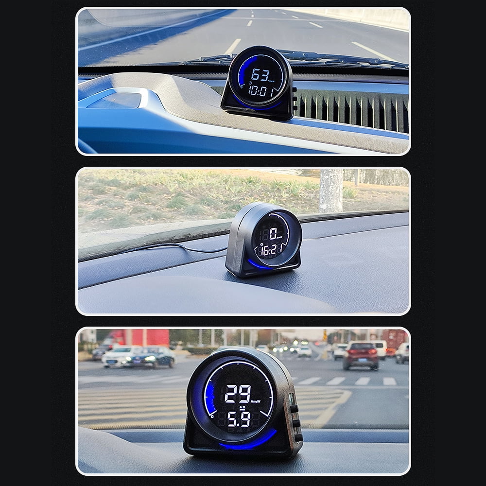 Head-Up Alarm, Driving Truck, Car, Reminder and Fatigue for - GPS RV, with Display SUV Speedometer Overspeed Digital Display, Multifunctional Car KMH/MPH, LED