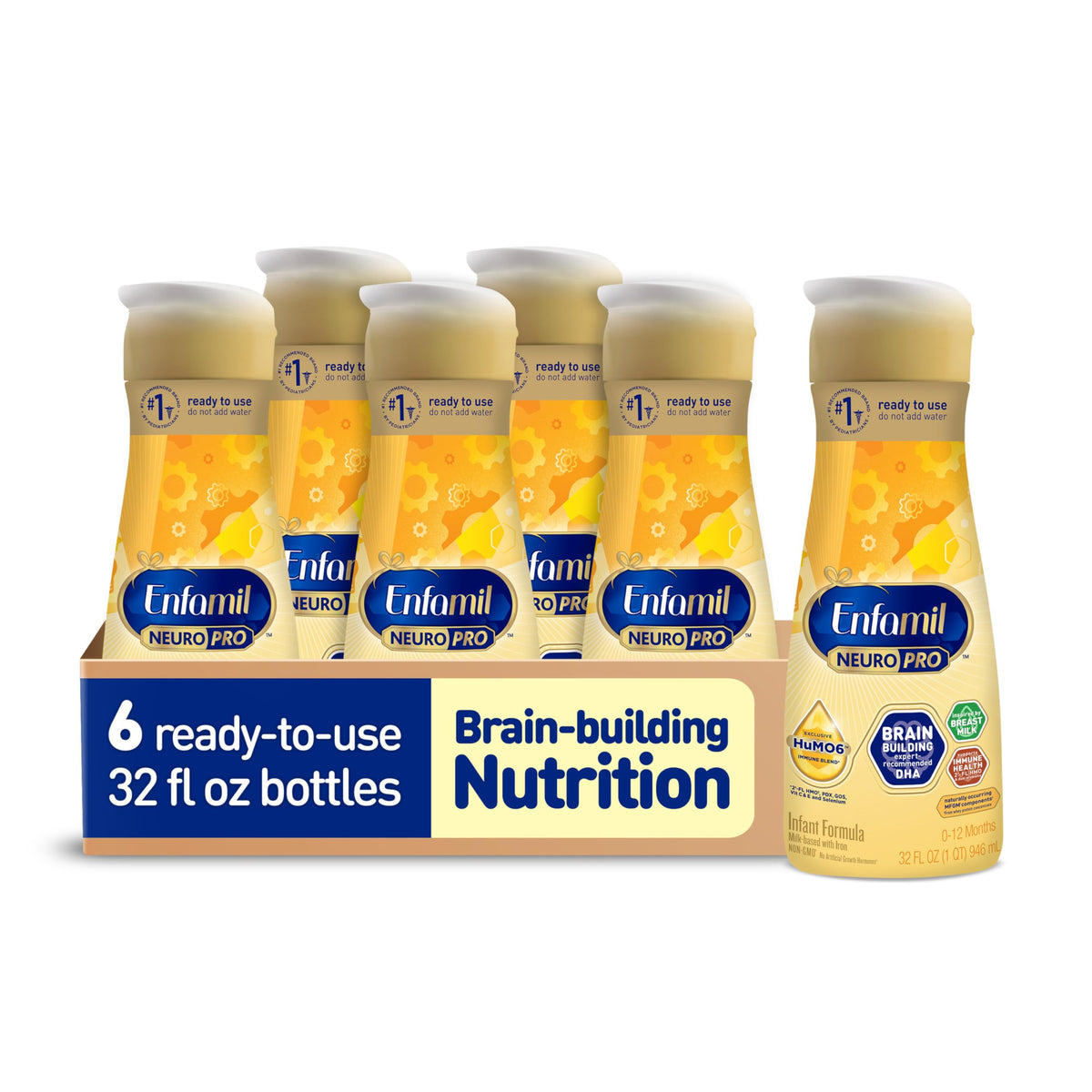 Enfamil NeuroPro Ready-to-Feed Baby Formula, 8 fl oz, 24 bottles