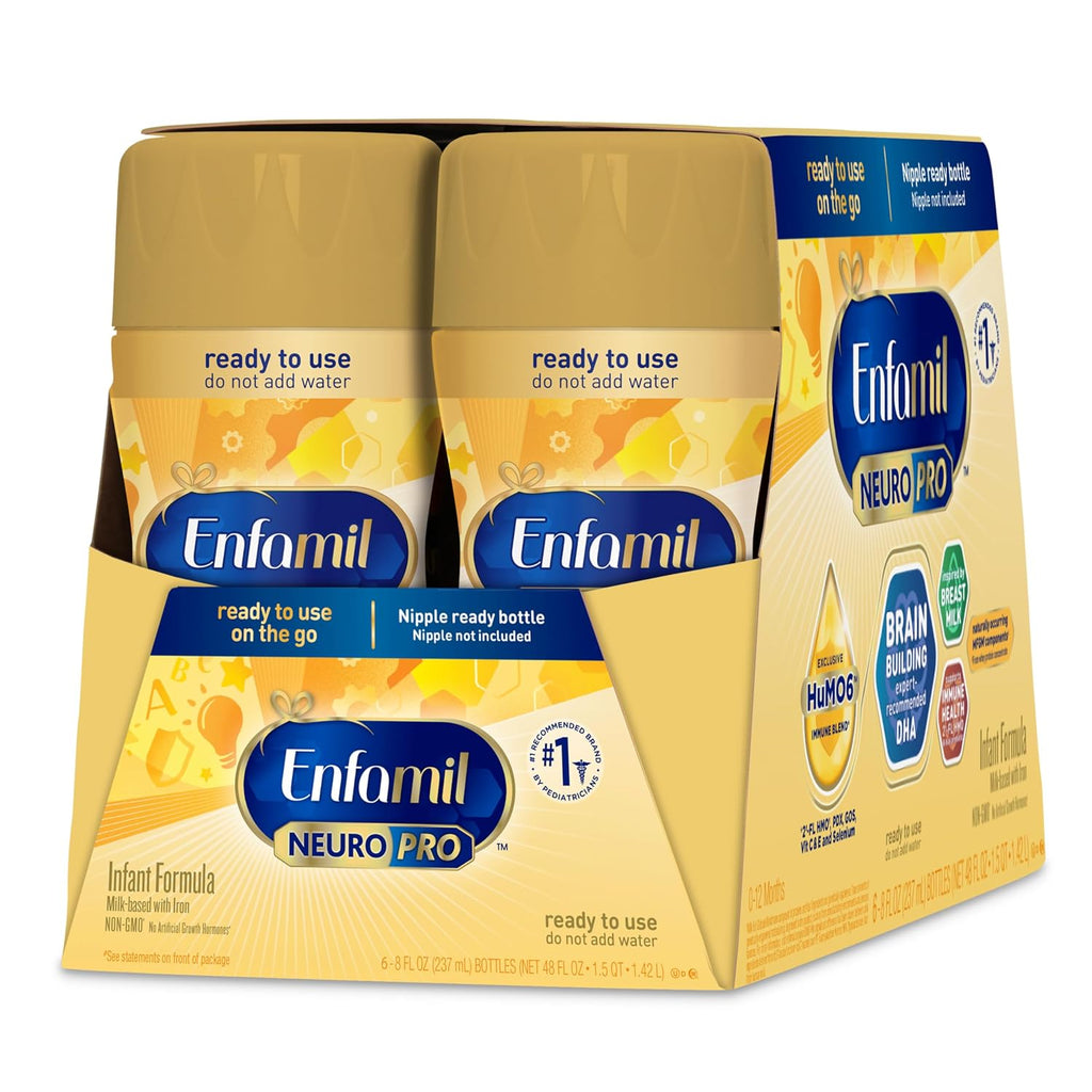 Enfamil NeuroPro Ready-to-Feed Baby Formula, 8 fl oz, 24 bottles