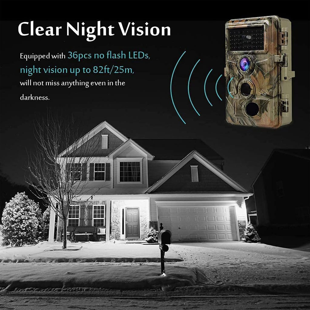 BLAZEVIDEO 2-Pack Trail Camera 64MP 1296P, 0.1s Trigger Game Cam with 940nm No Glow Night Vision, 120Â° Wide Angle 3 PIR Motion Activated, 90ft f/1.6 Starlight Lens IP66 Waterproof for Outdoor Wildlife