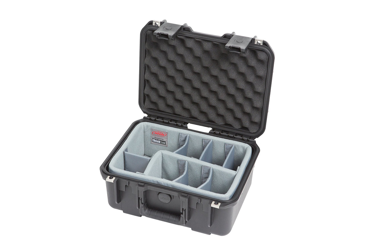 SKB Cases iSeries 1309-6 Case with Think Tank Dividers & Lid Organizer, Black (3i-1309-6DL)