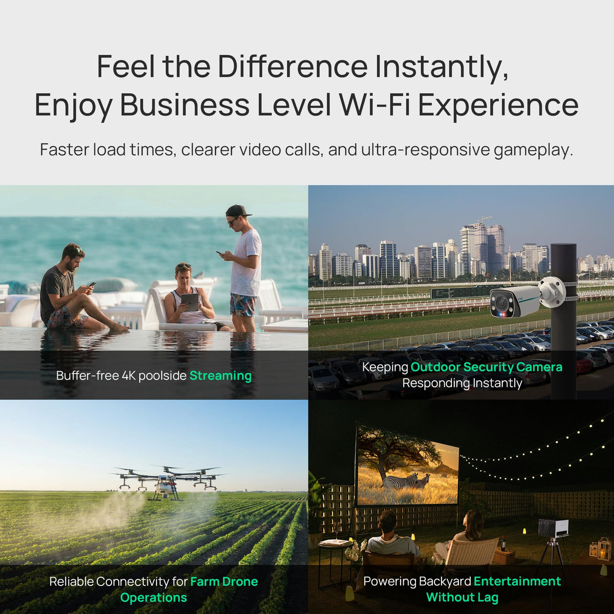 Omada AX3000 Outdoor Wireless Access Point, w/PoE Injector(EAP650-Outdoor)