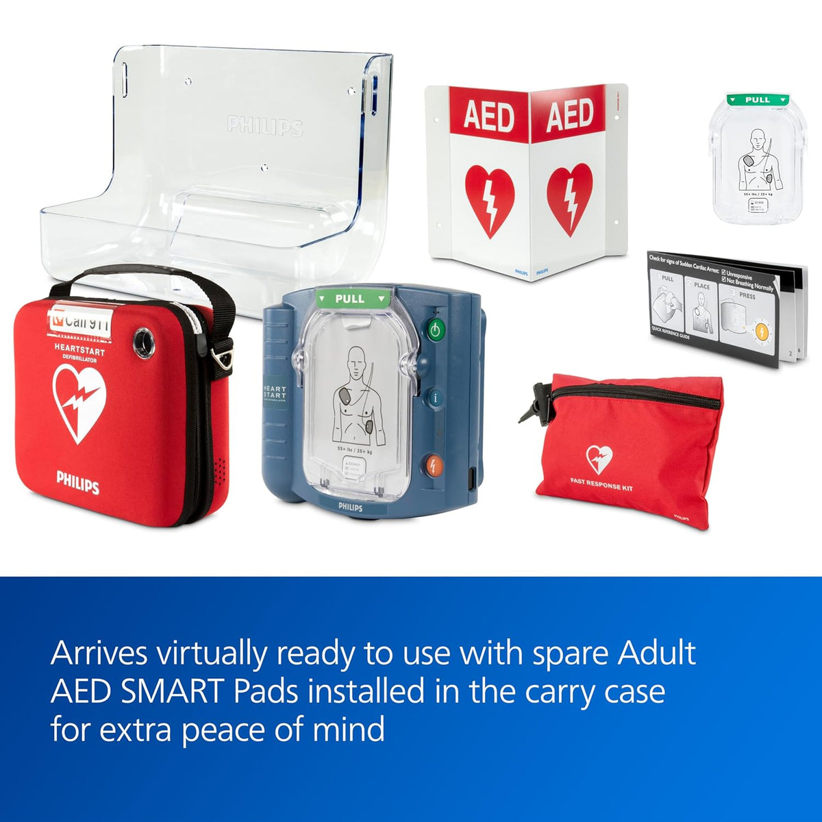Philips HeartStart AED Defibrillator Value Package, M5066A-R01VPB