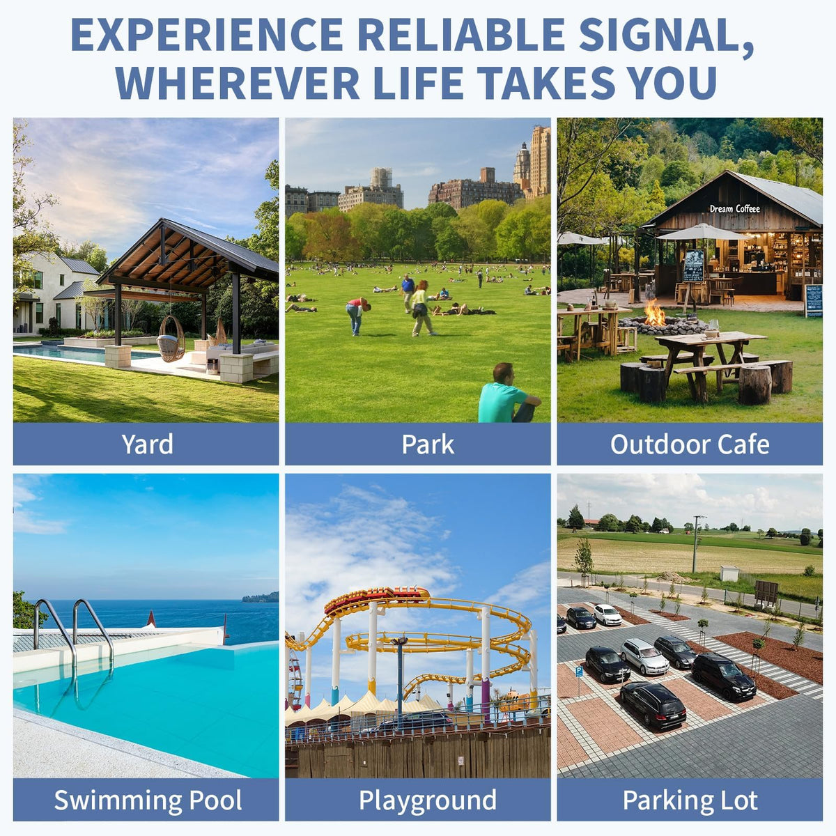 AX3000 Outdoor WiFi Extender, Dual Band 5G+2.4G Outdoor Long Range Extender Signal Booster with POE, Wi-Fi 6 Wireless Access Point, Wireless Out Door Repeater, Compatible Starlink for Farm Camping RV