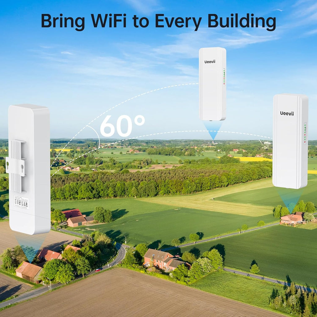 UeeVii Dual-Band Gigabit Wireless Bridge Router Kit CPE5824WR