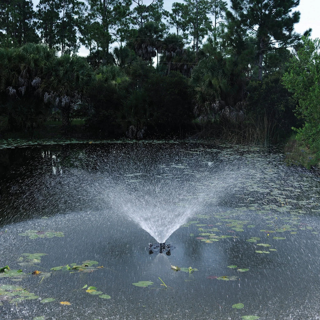 Oase Oa45393 0.5 Hp Floating Fountain With Lights