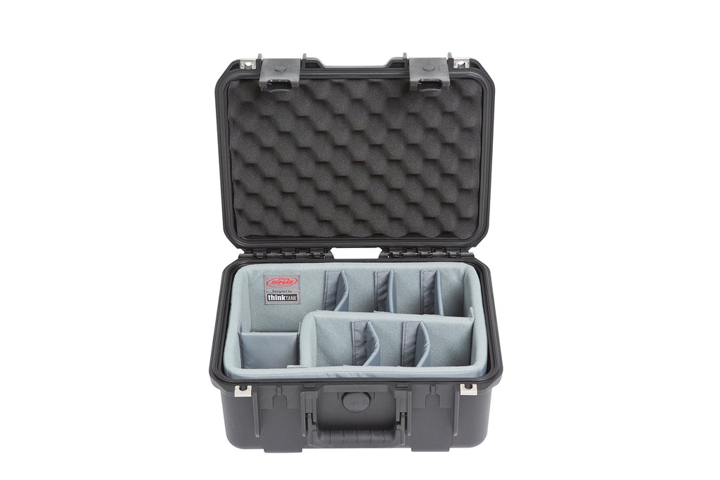 SKB Cases iSeries 1309-6 Case with Think Tank Dividers & Lid Organizer, Black (3i-1309-6DL)
