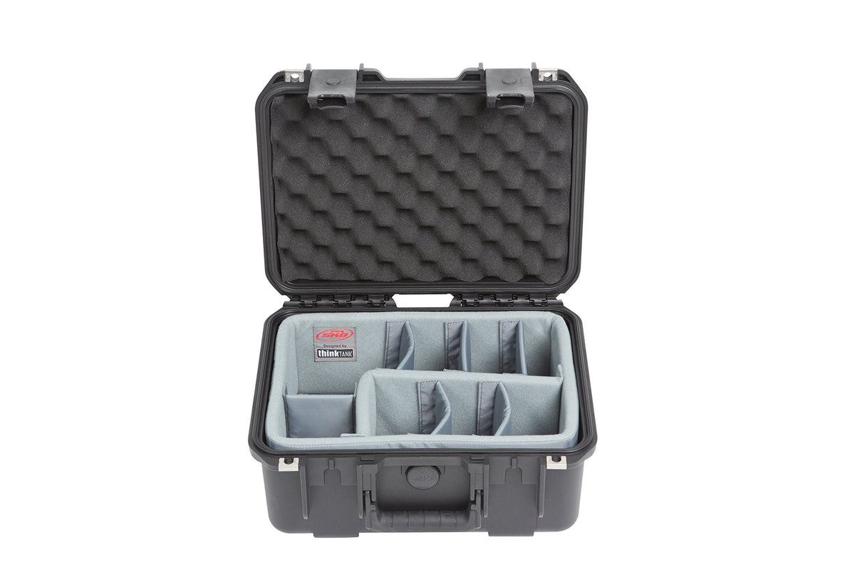 SKB Cases iSeries 1309-6 Case with Think Tank Dividers & Lid Organizer, Black (3i-1309-6DL)