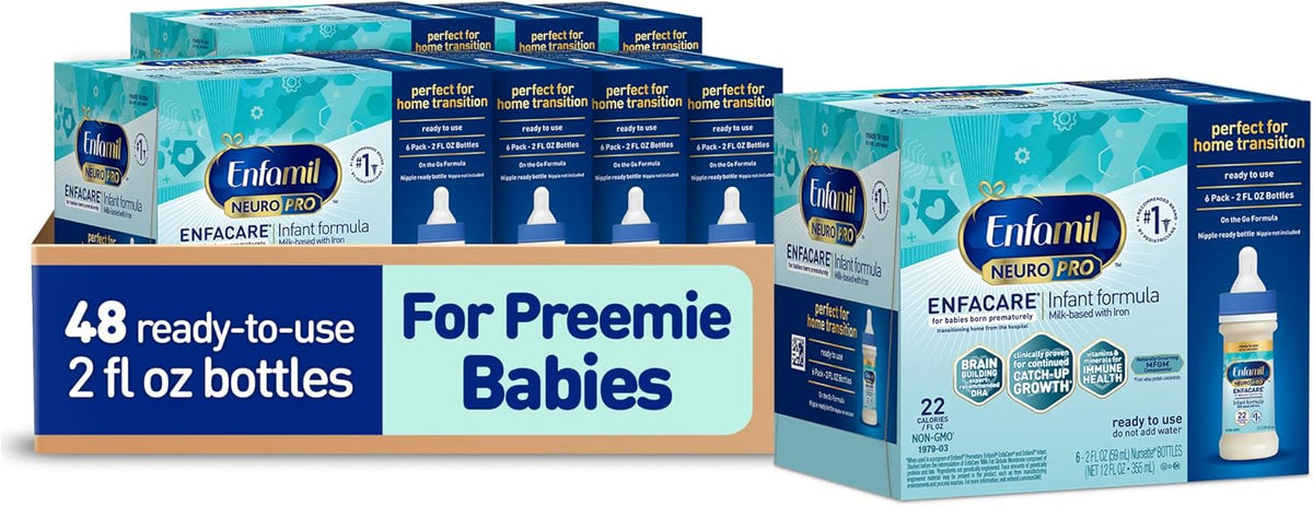 Enfamil NeuroPro EnfaCare Ready-to-Use Premature Baby Formula,2 Fl Oz, 48CT