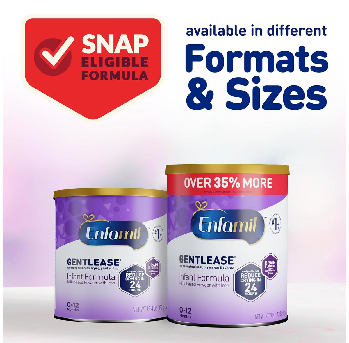 Enfamil Gentlease Easy to Digest Baby Formula, 27.7 Oz, 4 CT