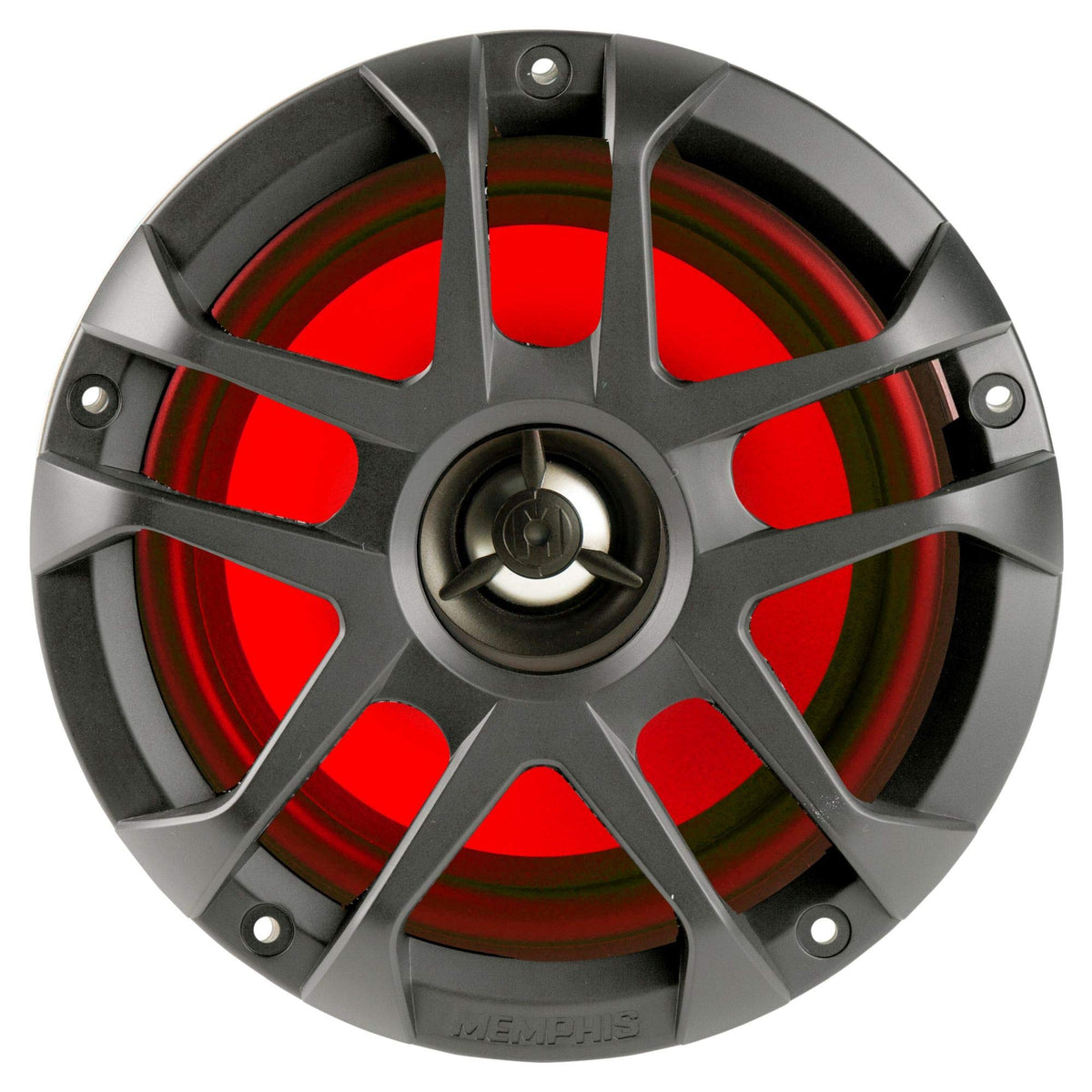 Memphis MXA602SLB MXA OEM Fit 6.5" Marine Grade Coaxial Speakers, Black with Blue LED - Pair