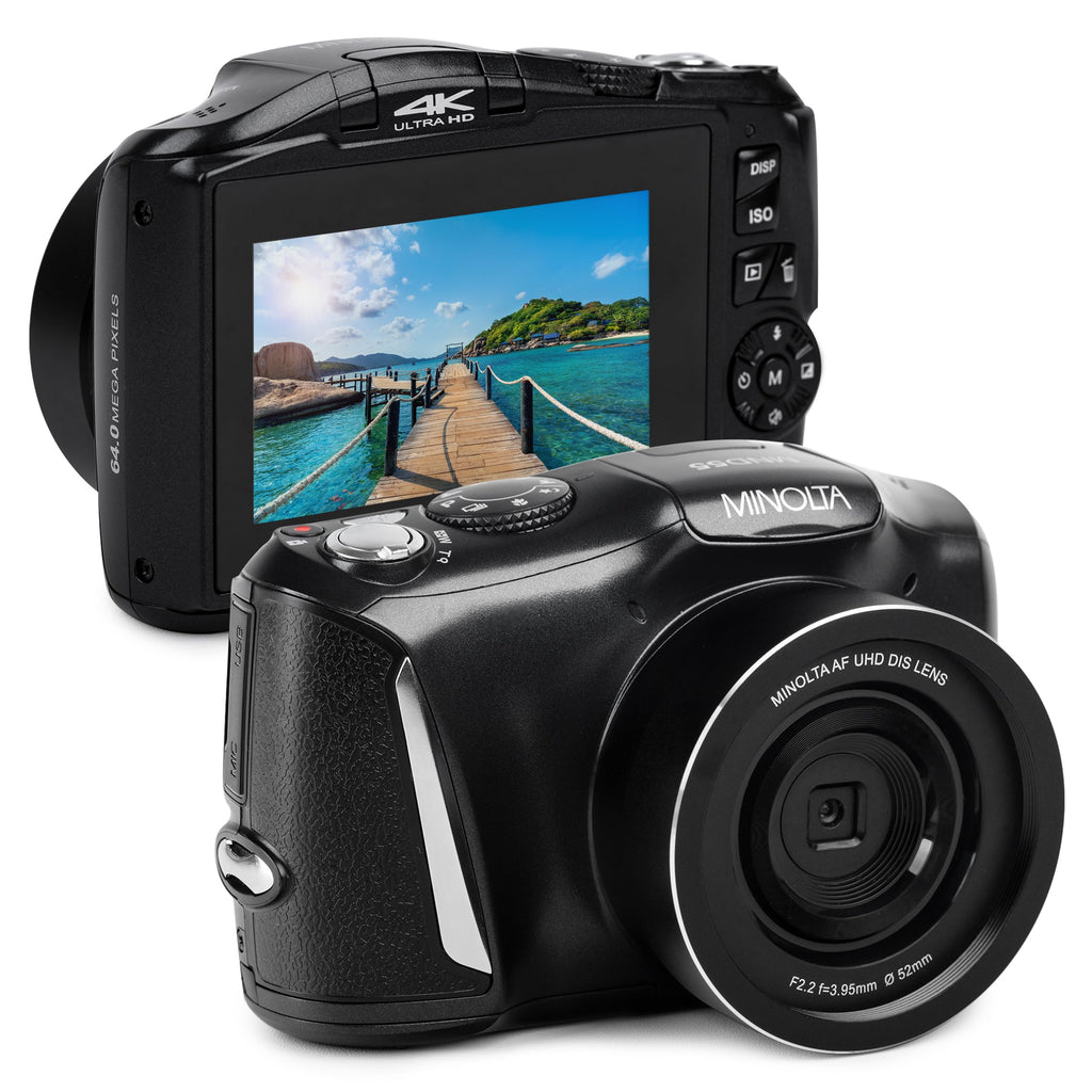Minolta MND55 64MP 4K Ultra HD Wi-Fi Digital Camera - Blue