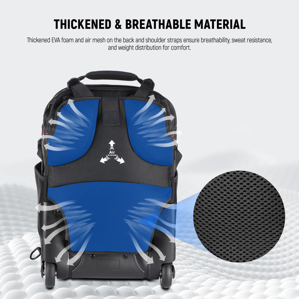 NEEWER Convertible Rolling Camera Backpack for SLR/DSLR and Accessories
