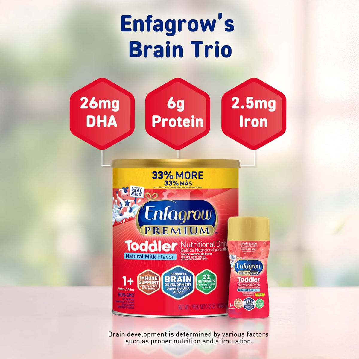 Enfagrow Premium Toddler Milk Nutritional Drink, Natural Milk, 24 Oz, 4 CT