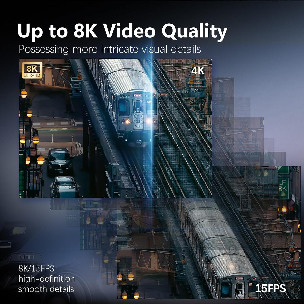 8K & 64MP Digital Camera for Photography, 48X Zoom with Moon Modeï¼Black