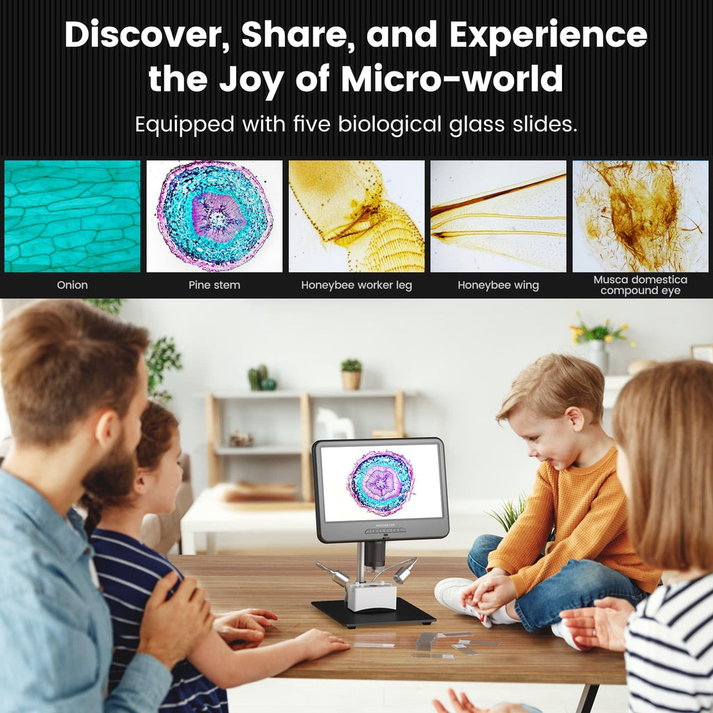 Andonstar AD109 Digital Microscope with 10.1" Screen for Soldering Repair