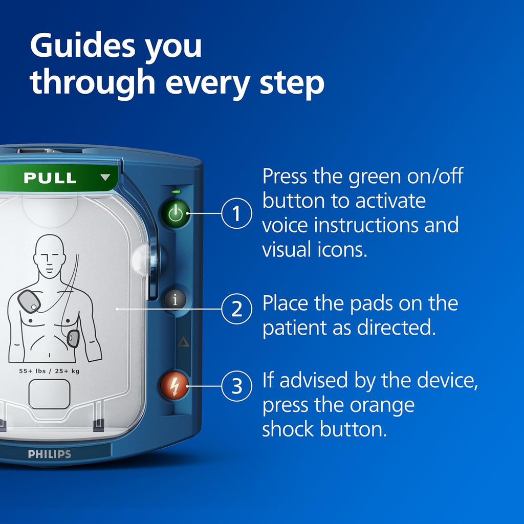 Philips HeartStart OnSite AED Defibrillator, Slim Carry Case M5066A-C02