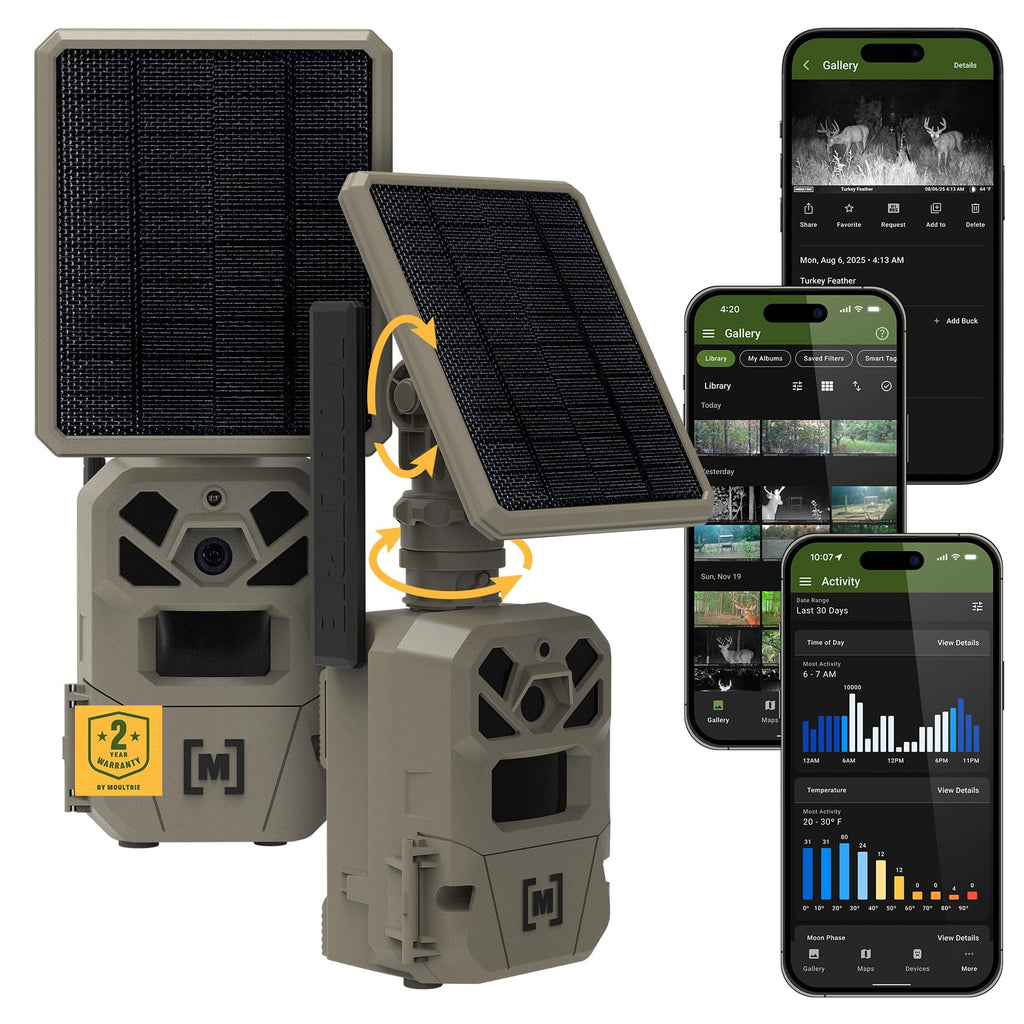 Moultrie Edge Solar Cellular Trail Camera - Integrated Solar, 40MP